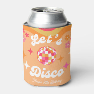 Groovy Retro 70s Let's Disco Any Age Birthday Can Cooler