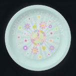 Groovy Retro Birthday Paper Plate<br><div class="desc">Groovy Retro Birthday Paper Plates. Matching items in our Store Cava Party Design</div>