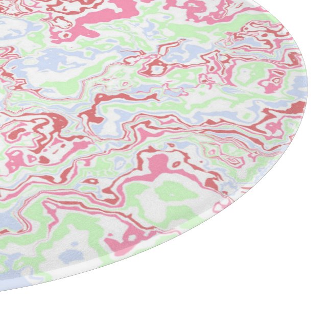 Groovy Retro Boho Eclectic Funky Colourful Marble  Cutting Board (Corner)