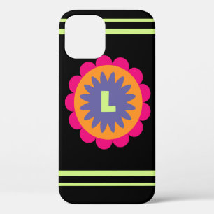 Groovy Retro Botanical Pattern Artwork iPhone 12 Case