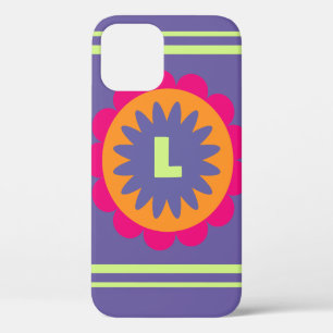Groovy Retro Botanical Pattern Artwork iPhone 12 Pro Case