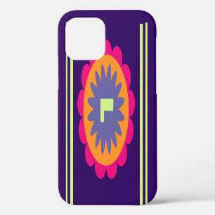 Groovy Retro Botanical Pattern Artwork iPhone 12 Pro Case