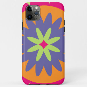 Groovy Retro Botanical Pattern Artwork iPhone 11 Pro Max Case