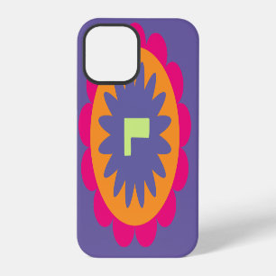 Groovy Retro Botanical Pattern Artwork iPhone 12 Pro Case