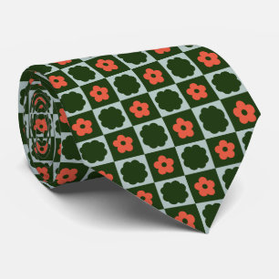 Groovy Retro Chequerboard, Y2K 90s Tie