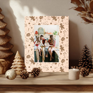 Groovy Retro Christmas Wooden  Etched Frames