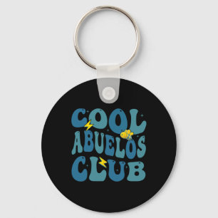 Groovy Retro Cool Abuelos Club Fathers Day New Gra Keychain