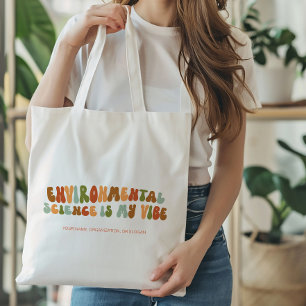 Groovy Retro Environmental Science is My Vibe Tote Bag
