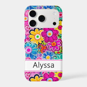 Groovy Retro Floral Personalized