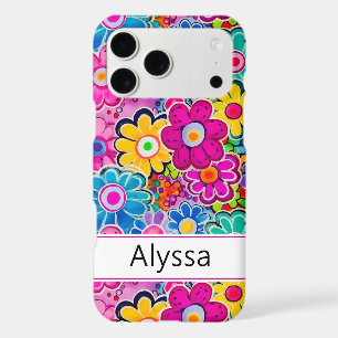Groovy Retro Floral Personalized