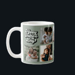 Groovy Retro Happy Father's Day 7 Photo Collage  Coffee Mug<br><div class="desc">Groovy Retro Happy Father's Day 7 Photo Collage Coffee Mug in sage and green colours perfect as a gift for father,  daddy,  dad,  or dada.</div>