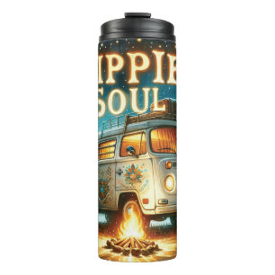 Groovy Retro Hippie Thermal Tumbler