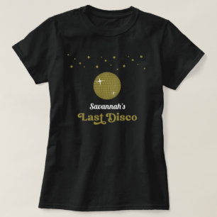 Groovy Retro Last Disco Bride Bachelorette Party T-Shirt
