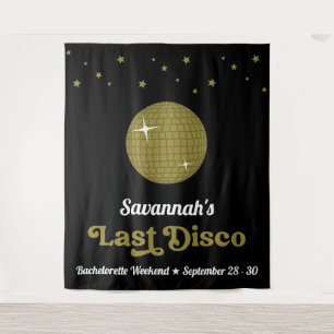 Groovy Retro Last Disco Bride Bachelorette Party Tapestry