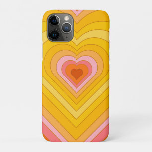 Groovy Retro Layered Heart    iPhone 11 Pro Case