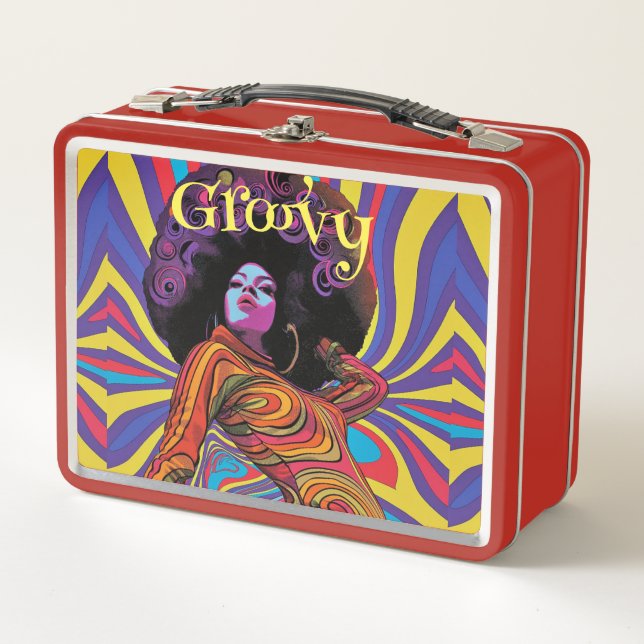 Groovy Retro Lunch Box (Front)