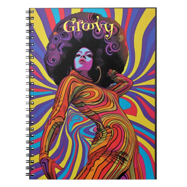 Groovy Retro Notebook (Front)