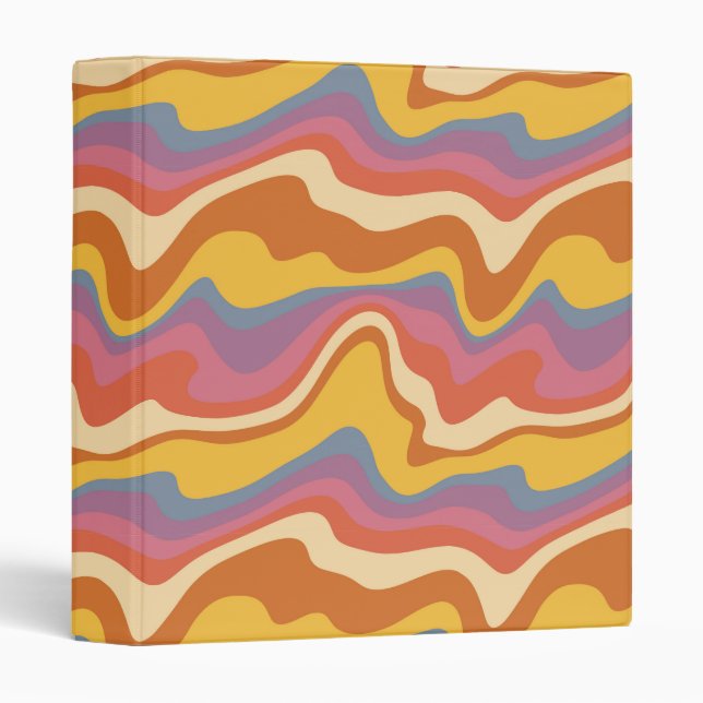 Groovy Retro Pattern Binder (Front/Spine)