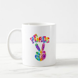 Groovy Retro Peace Hand  Coffee Mug