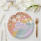 Groovy Retro Rainbow 10th Birthday Paper Plates