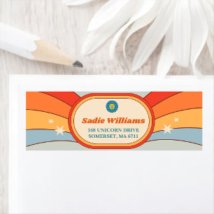 Groovy Retro Rainbow Birthday Party 