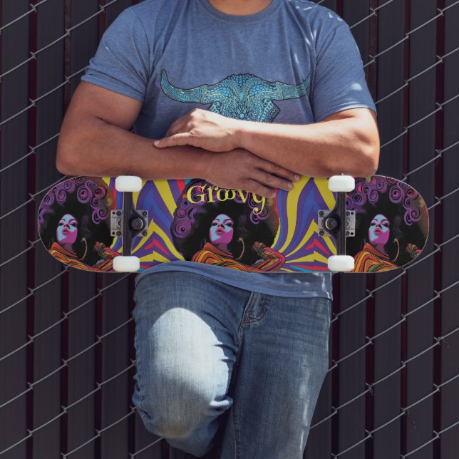 Groovy Retro Skateboard (Outdoor 3)