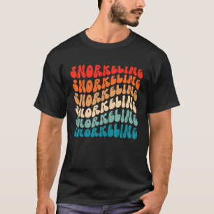 Groovy Retro Snorkelling Retro 70s Hippie Boho Wav T-Shirt