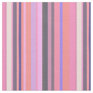 Groovy Retro Stripe Pattern 70s Vintage Vibes Fabric