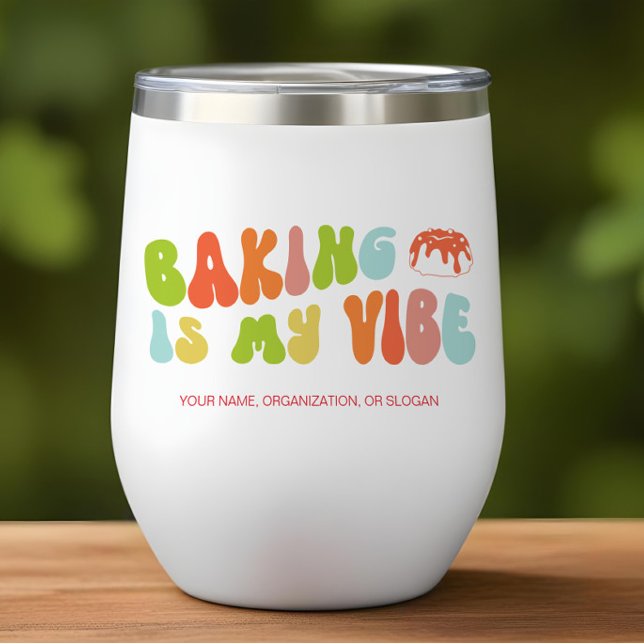 Groovy Retro Style Baking is My Vibe, Baker (Creator Uploaded)