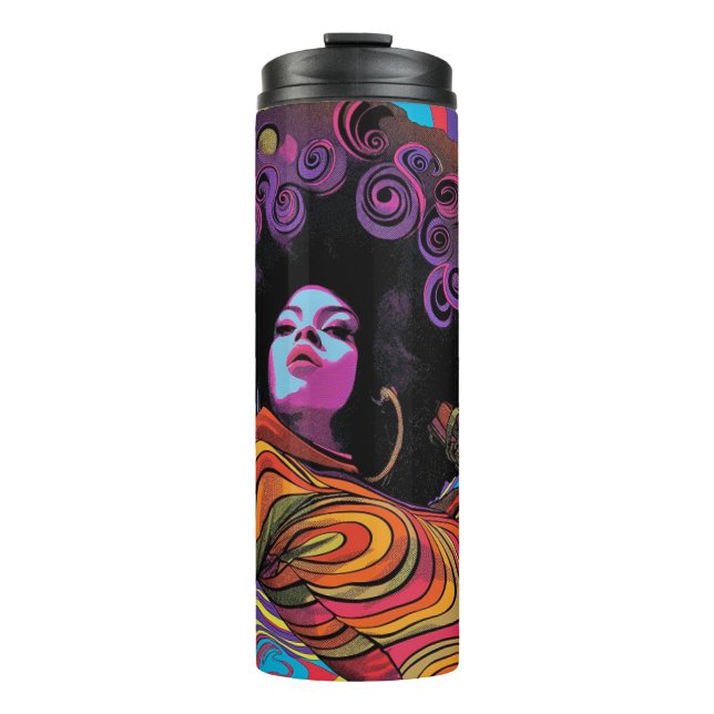 Groovy Retro Thermal Tumbler (Front)