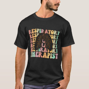 Groovy Retro Vintage Lung Respiratory Therapist RT T-Shirt