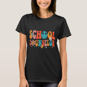 Groovy Retro Vintage School Counsellor Teacher Bac T-Shirt