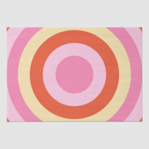 Groovy Retro Vintage Seventies Circle Tissue Paper