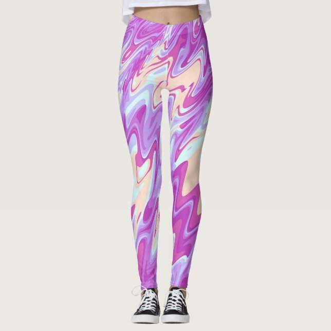 Groovy Ripples Leggings (Front)