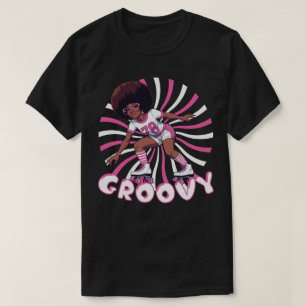 Groovy Roller Skater – Retro 70s Vibes T-Shirt