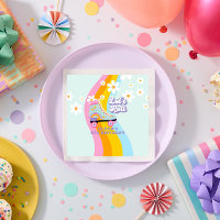 Groovy Rollerskating Retro Rainbow Birthday