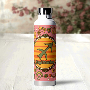 Groovy Sagittarius Custom Water Bottle