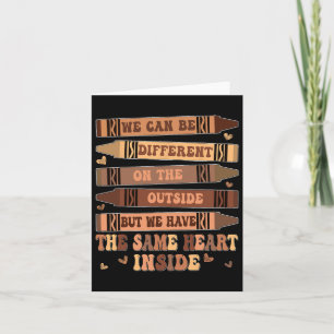 Groovy Same Heart Inside Black History Month Men W Card