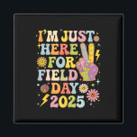 Groovy School Field Day I'm Just Here For Field Da Magnet<br><div class="desc">Groovy School Field Day I'm Just Here For Field Day 2025</div>