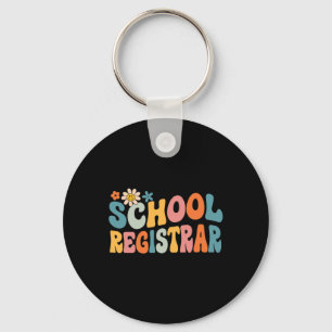 Groovy School Registrar Byck To School Keychain