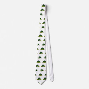 Groovy Sea Turtle Dude Funny Cartoon Tie