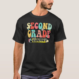 Groovy Second Grade Teacher First Day 2nd Grade Gr T-Shirt