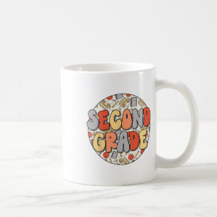 Groovy Second Grade Vibes Retro Teachers Kids Ck T Coffee Mug