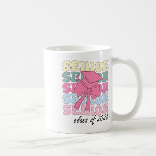 Groovy Senior Year 2025 Graduation Senior Cl Of 20 Coffee Mug