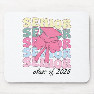 Groovy Senior Year 2025 Graduation Senior Cl Of 20 Mouse Pad