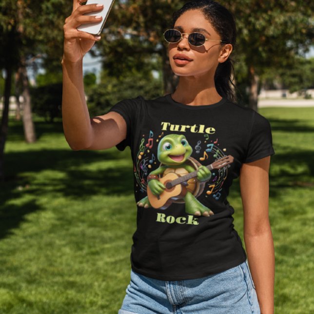 Groovy Serenading Turtle Jamming Out   T-Shirt (Creator Uploaded)
