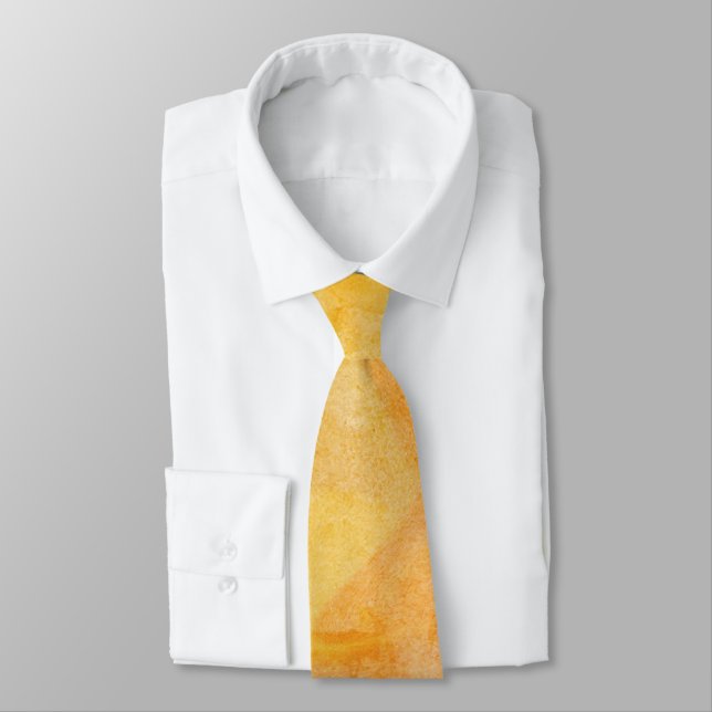 Groovy seventies  summer watercolor tie (Tied)