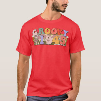 Groovy Since 1945 Retro Hippie 78th Birthday frien T-Shirt