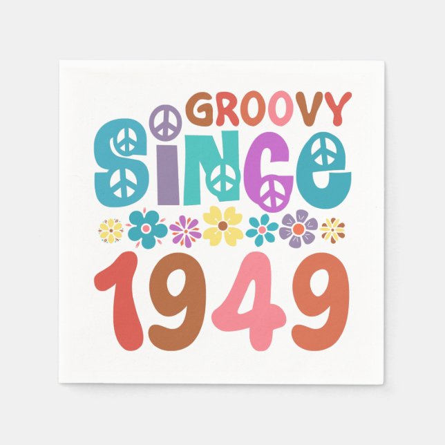 Groovy Since 1949 Napkin (Front)