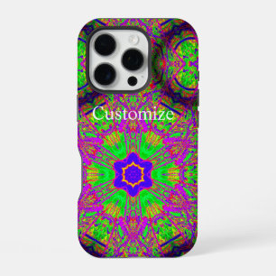 groovy six-point star iPhone 16 pro case